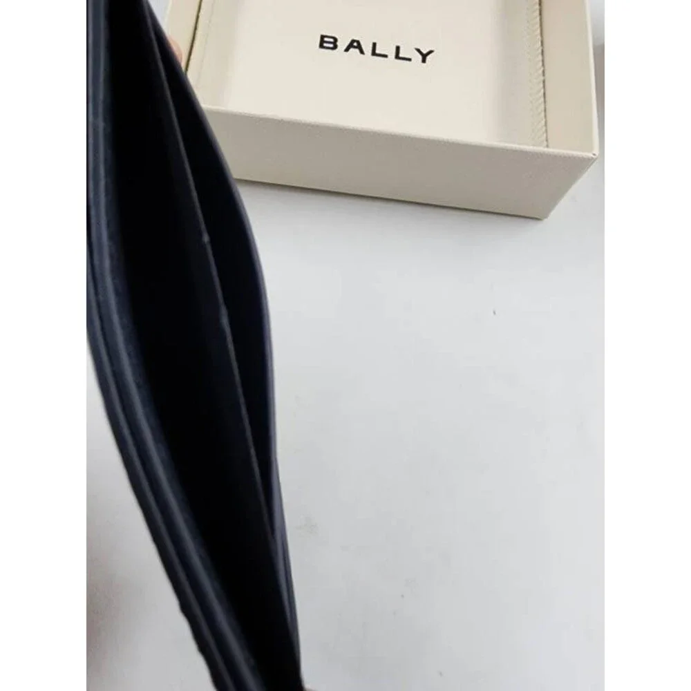 Bally Leather Card Case - Midnight